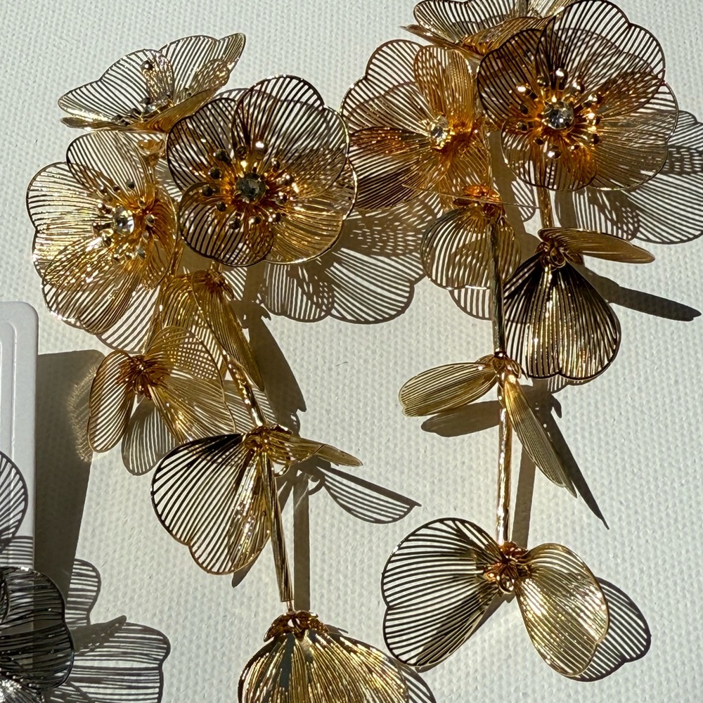 Zara Kate Middleton cascading floral earrings - Picture 13 of 13